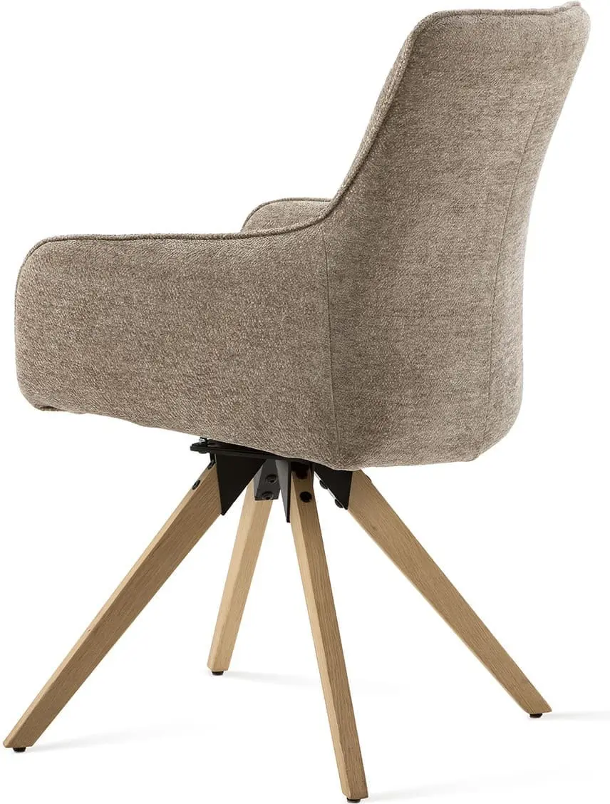 Feelings Wonen meubelen Borg eetkamerstoel met arm + swivel Eetkamerstoel