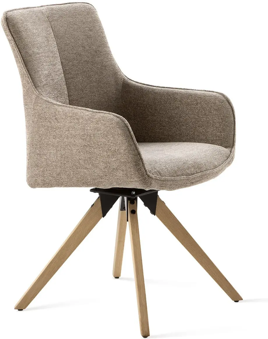 Feelings Wonen meubelen Borg eetkamerstoel met arm + swivel Eetkamerstoel