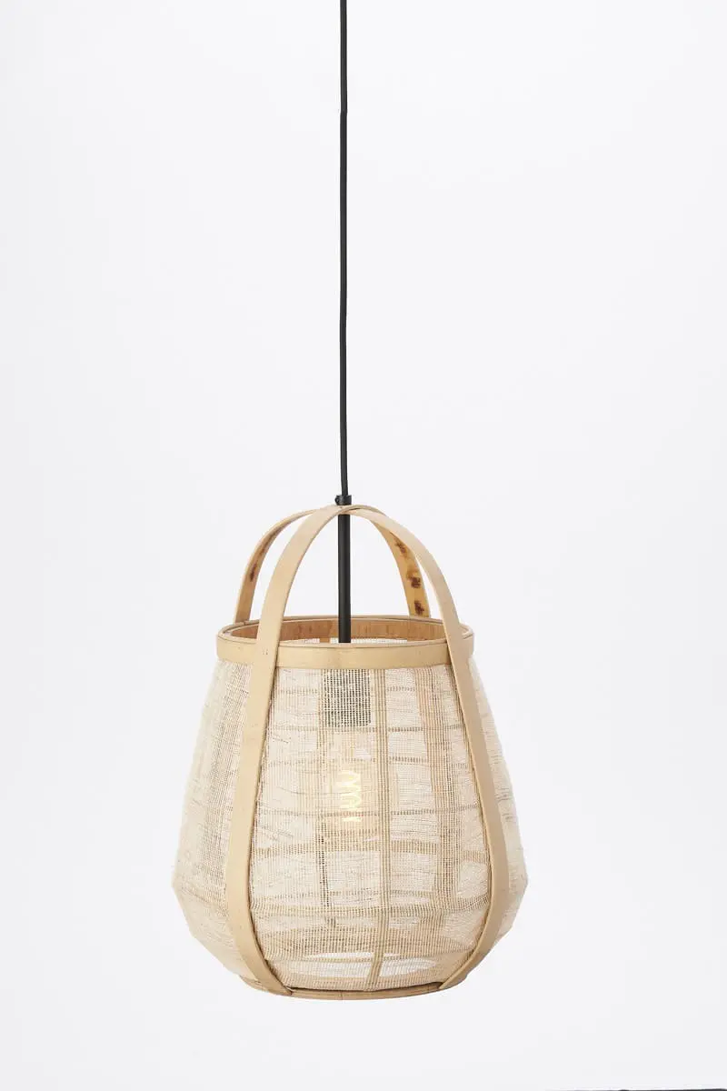 Light & Living Hanglamp Jacinto - naturel Bruin Hanglamp