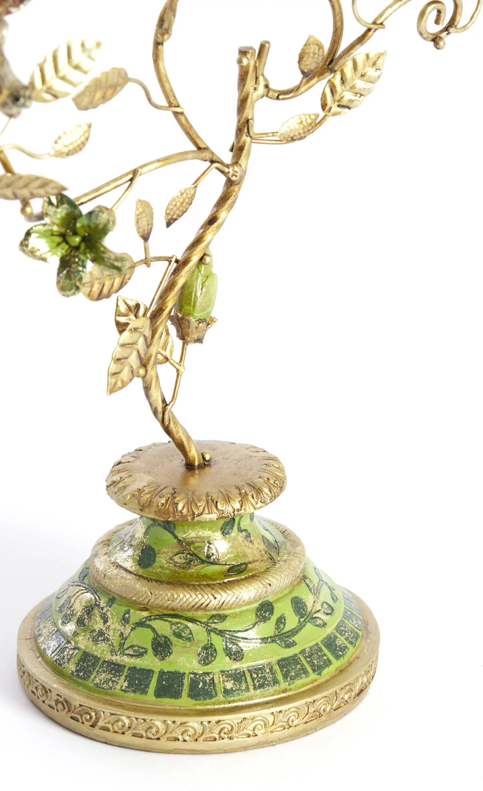 Light & Living Kandelaar Soryn - groen+bruin+goud Groen Kandelaar