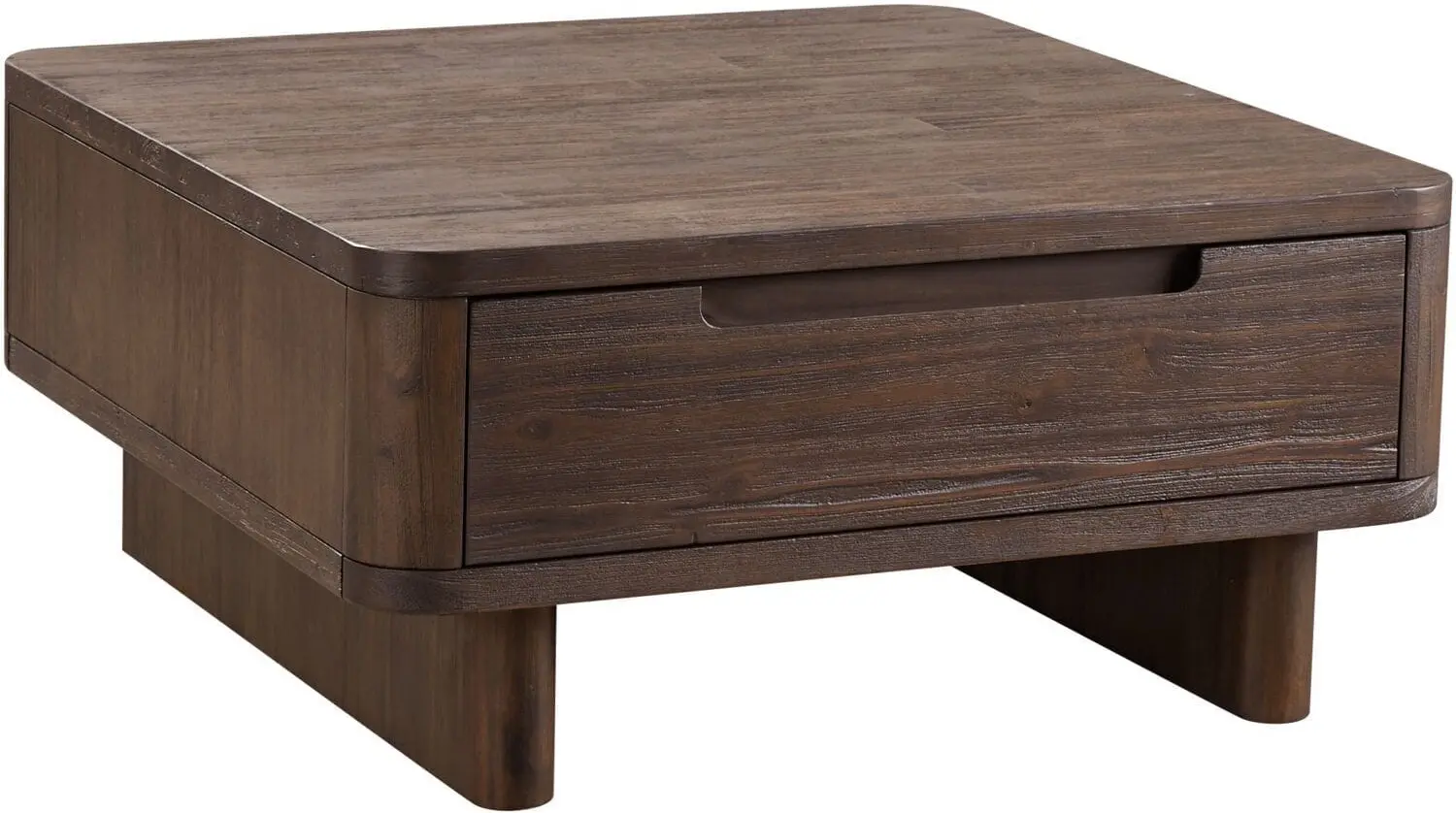 Pronto Wonen Salontafel Tondato acaciahout 83 cm vierkant Bruin|Naturel Salontafel