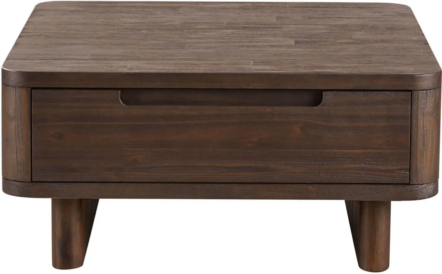 Pronto Wonen Salontafel Tondato acaciahout 83 cm vierkant Bruin|Naturel Salontafel