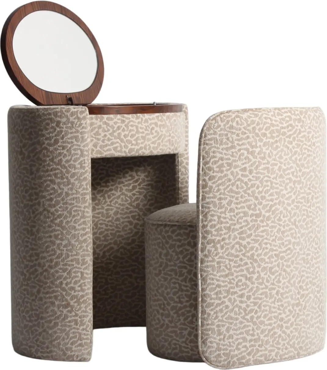 Richmond Interiors Bureau Roxenne beige leopard dressing table Beige Bureau