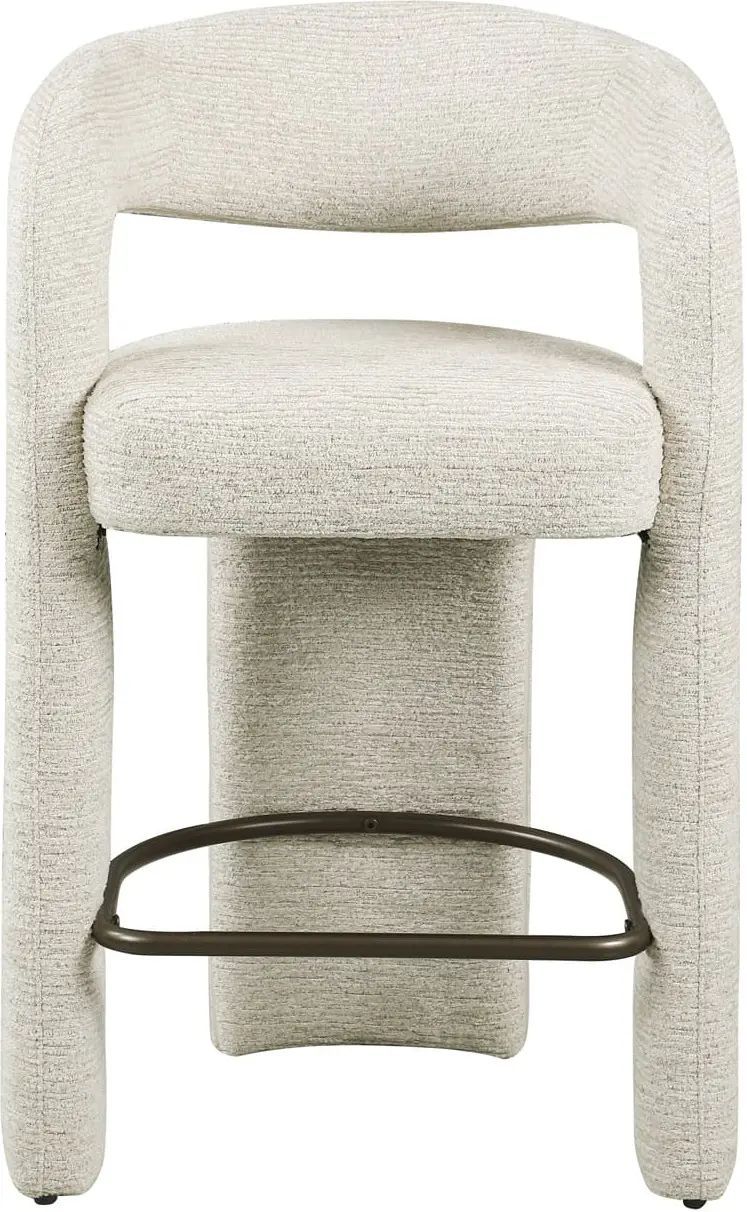 Richmond Interiors Counterstoel Soho natural linear Beige Eetkamerstoel