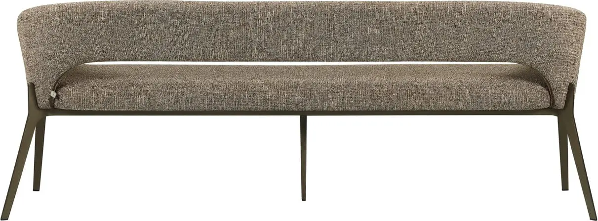 Richmond Interiors Eetkamer bank Kenzi brown tweed Bruin Bank