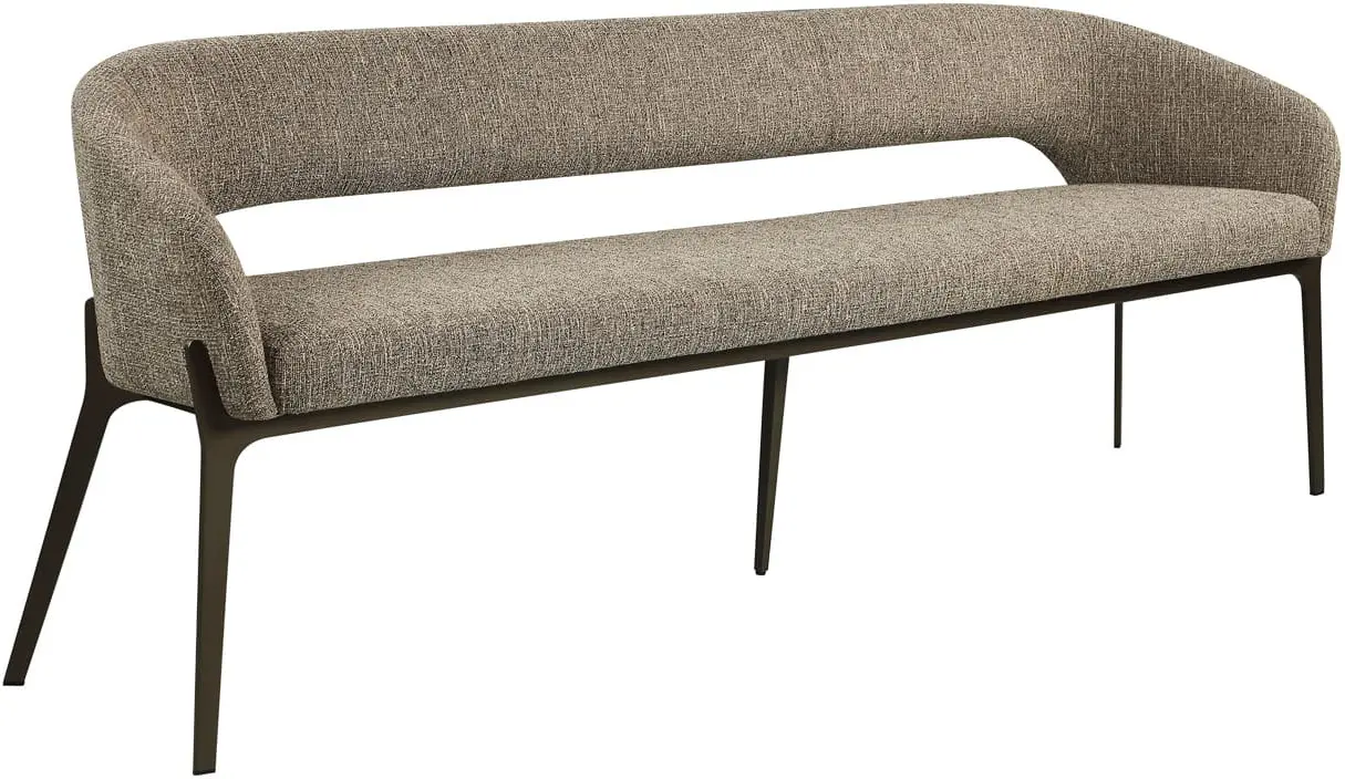 Richmond Interiors Eetkamer bank Kenzi brown tweed Bruin Bank