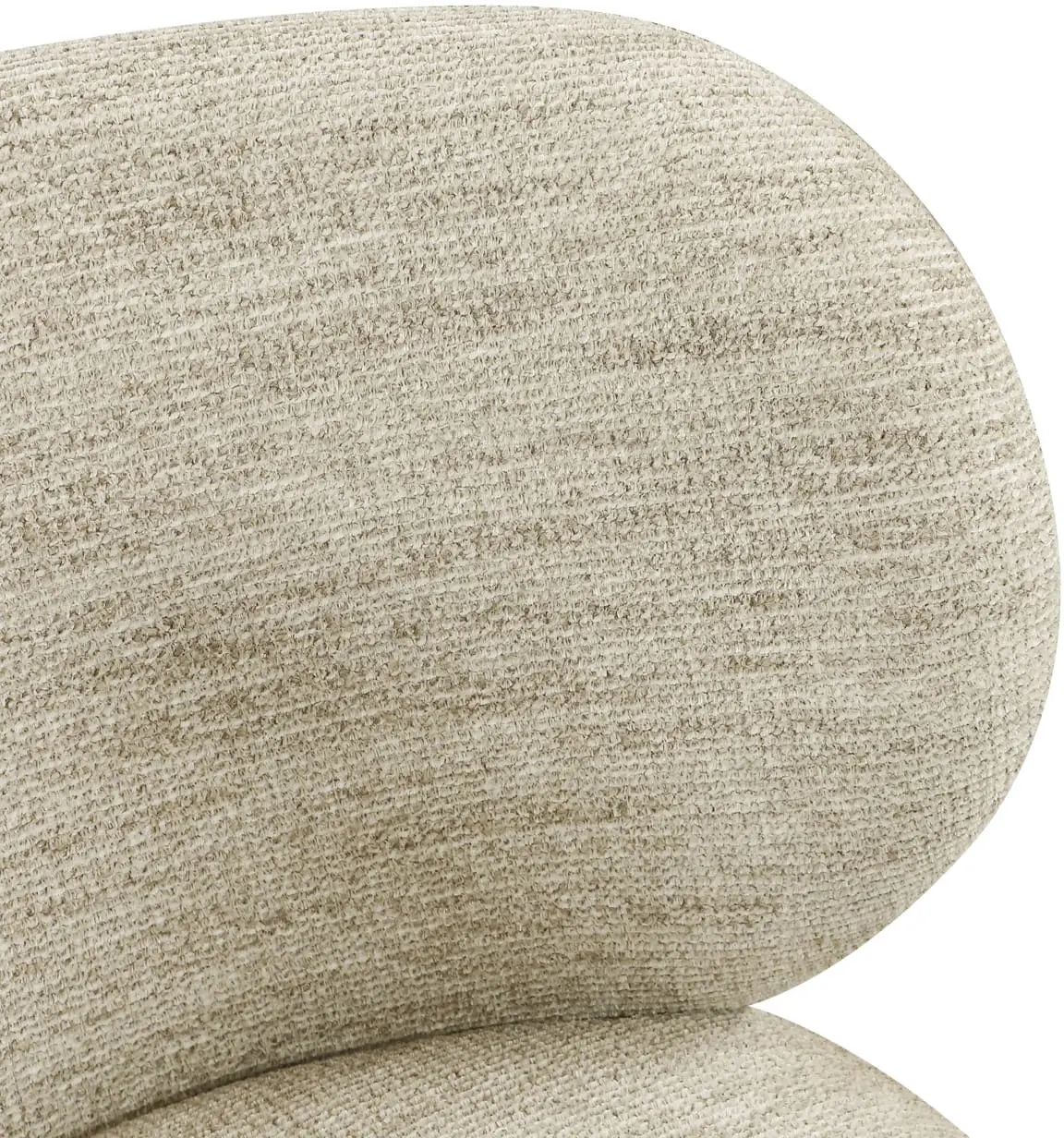 Richmond Interiors Eetkamerstoel Amely natural softweave swivel Beige Eetkamerstoel
