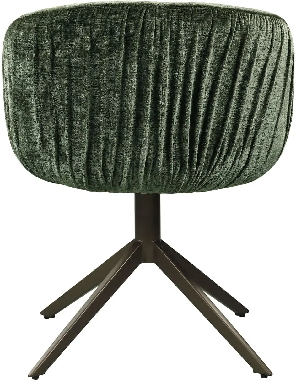 Richmond Interiors Eetkamerstoel Cassi sage chenille swivel Eetkamerstoel