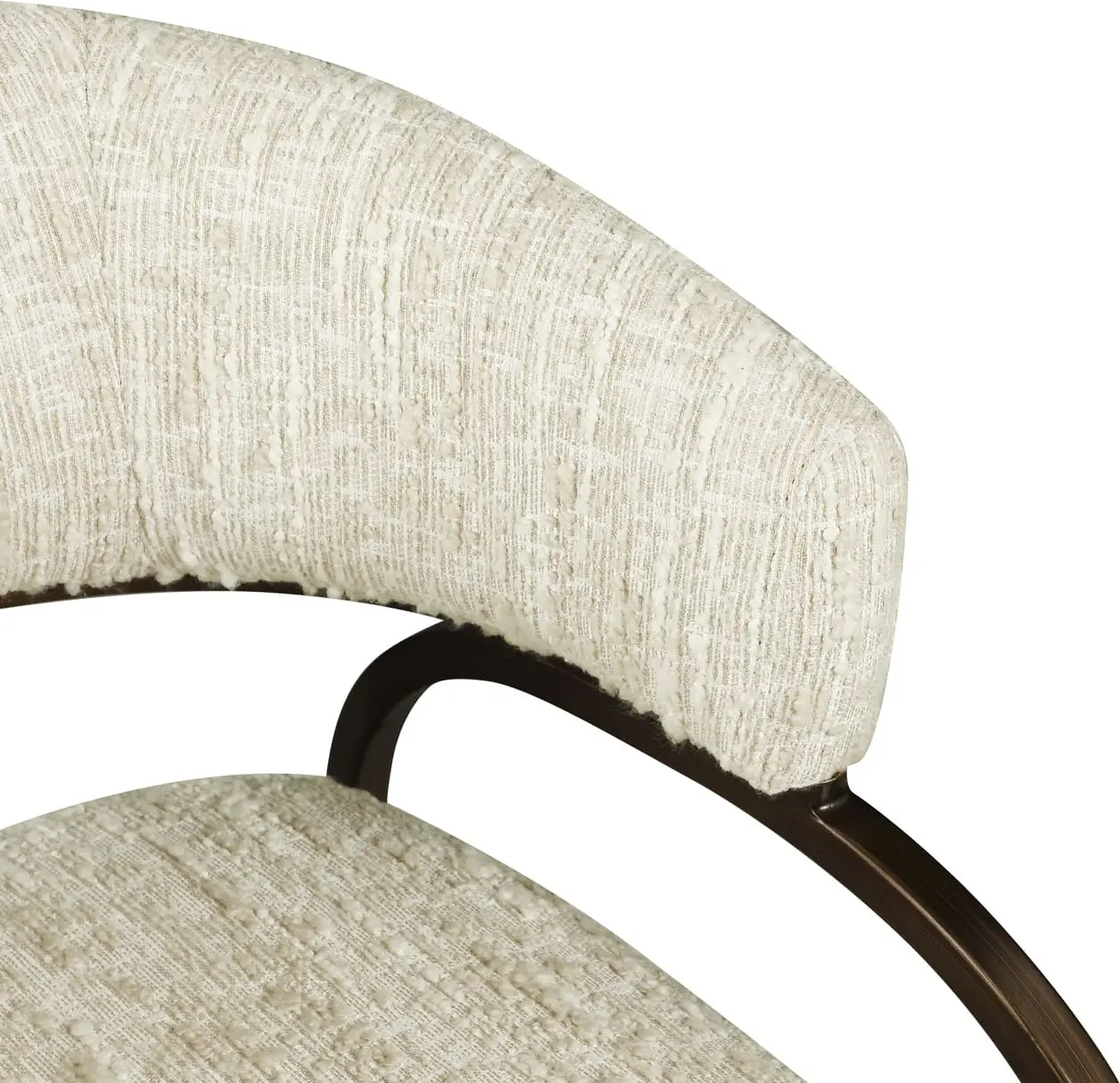Richmond Interiors Eetkamerstoel Charda beige angora Beige Eetkamerstoel