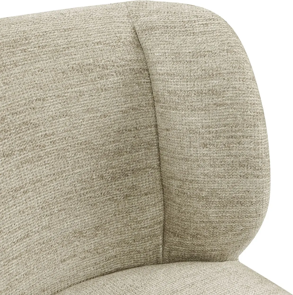 Richmond Interiors Eetkamerstoel Fiona natural softweave swivel Beige Eetkamerstoel