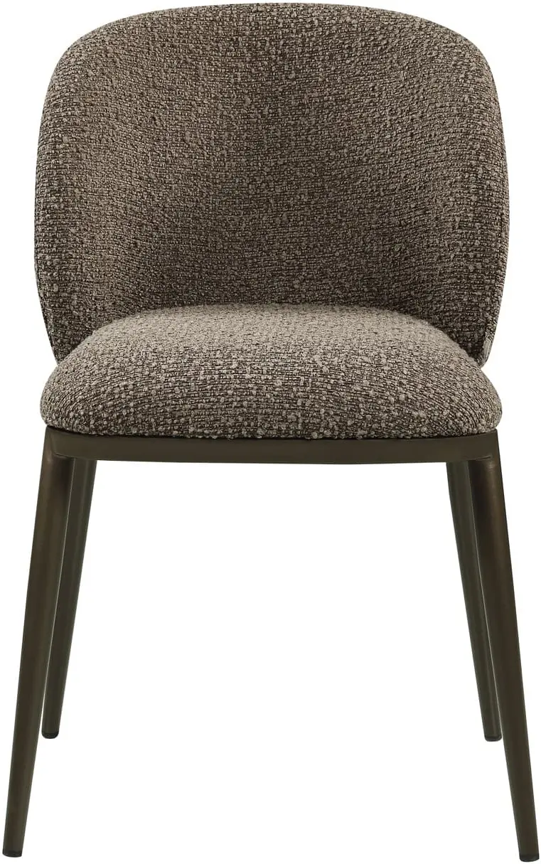 Richmond Interiors Eetkamerstoel Gandy brown chunky Bruin Eetkamerstoel