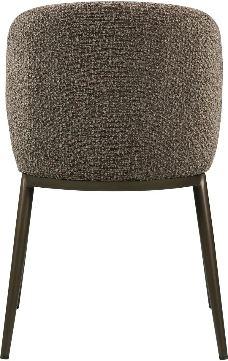 Richmond Interiors Eetkamerstoel Gandy brown chunky Bruin Eetkamerstoel