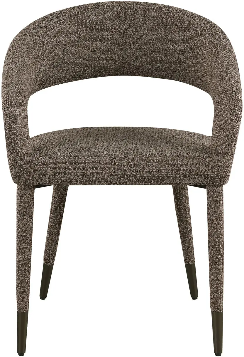 Richmond Interiors Eetkamerstoel Gia brown chunky Bruin Eetkamerstoel