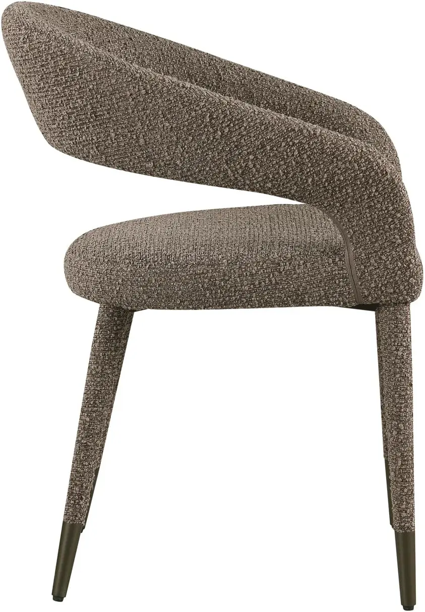 Richmond Interiors Eetkamerstoel Gia brown chunky Bruin Eetkamerstoel