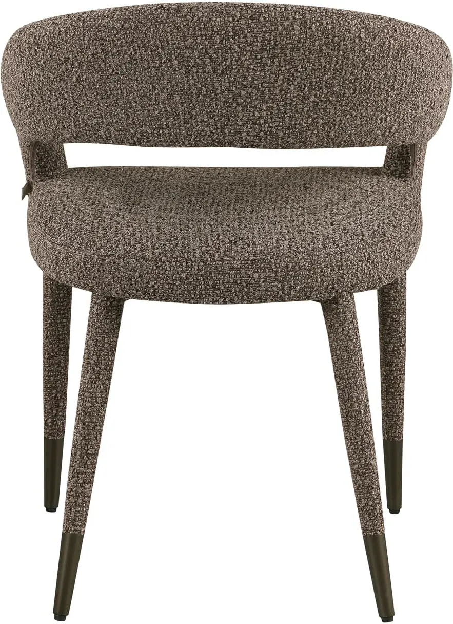 Richmond Interiors Eetkamerstoel Gia brown chunky Bruin Eetkamerstoel