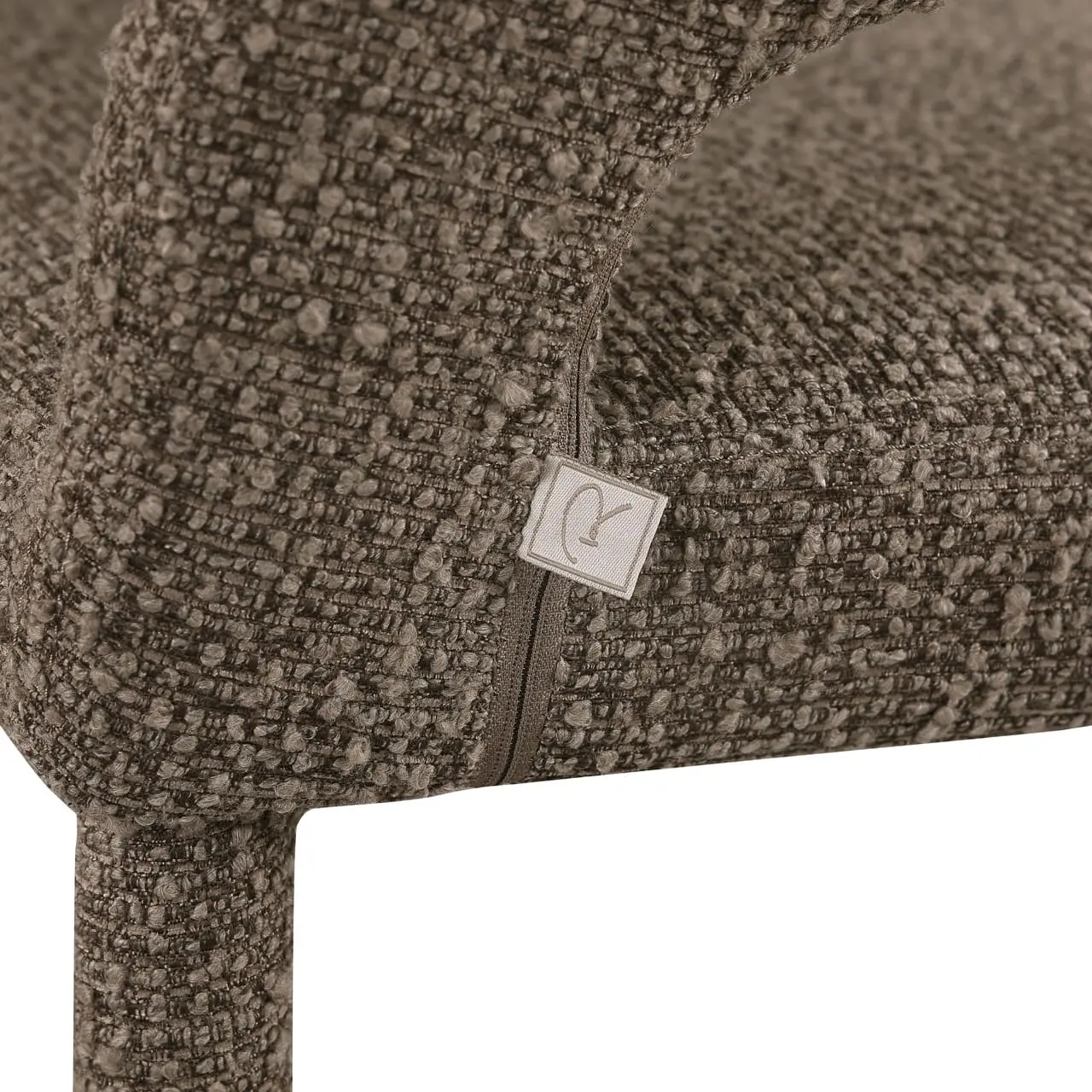 Richmond Interiors Eetkamerstoel Gia brown chunky Bruin Eetkamerstoel