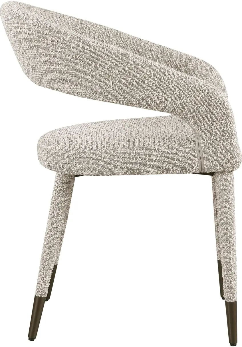Richmond Interiors Eetkamerstoel Gia natural chunky Beige Eetkamerstoel