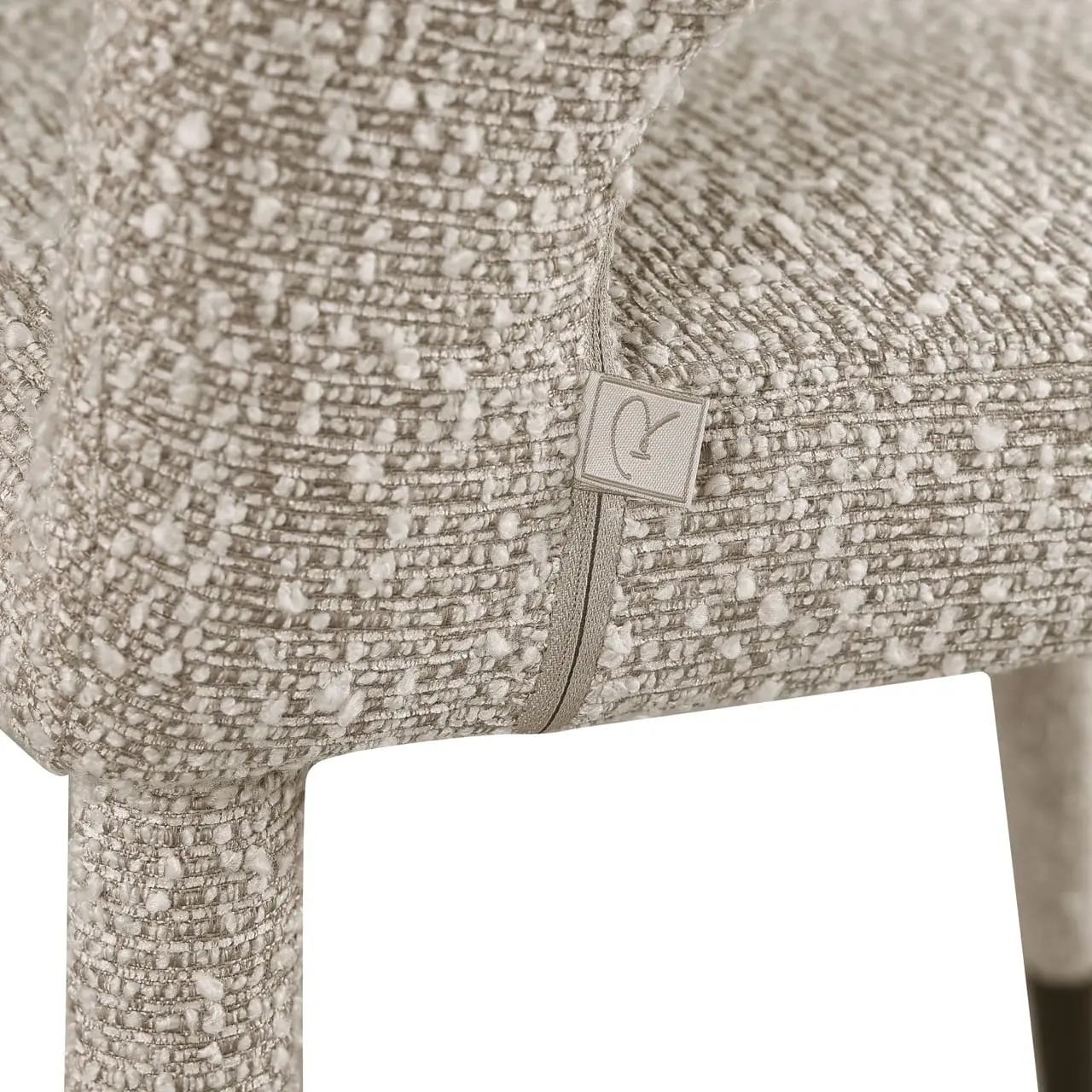 Richmond Interiors Eetkamerstoel Gia natural chunky Beige Eetkamerstoel