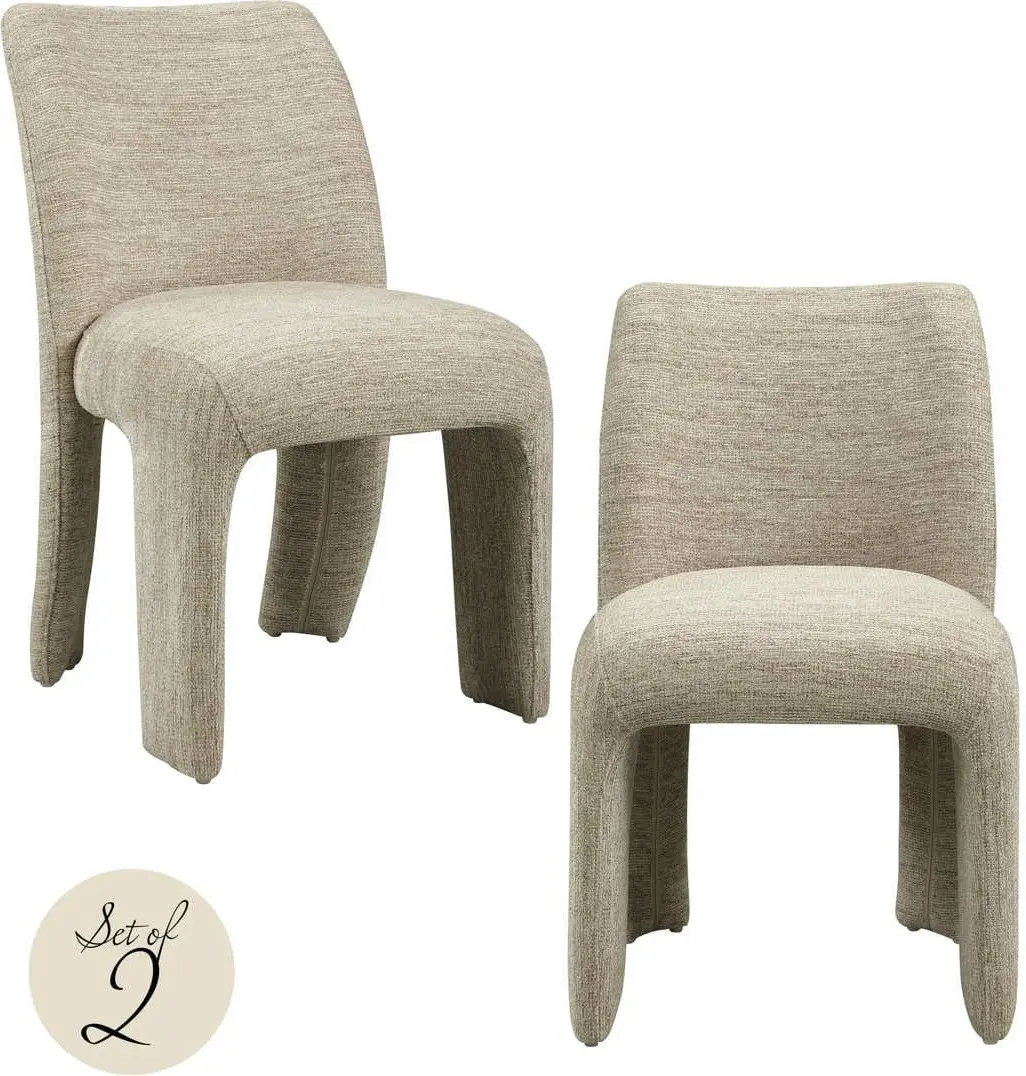 Richmond Interiors Eetkamerstoel Maya natural softweave Beige Eetkamerstoel