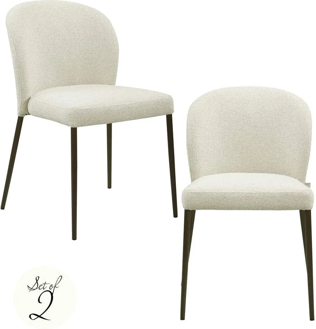 Richmond Interiors Eetkamerstoel Stacker biscotti fire retardant  Eetkamerstoel