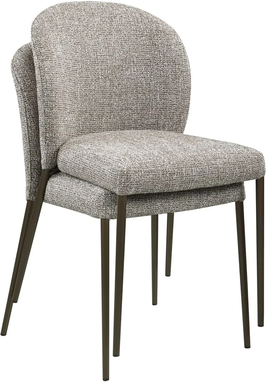 Richmond Interiors Eetkamerstoel Stacker earth tweed fire retardant Eetkamerstoel