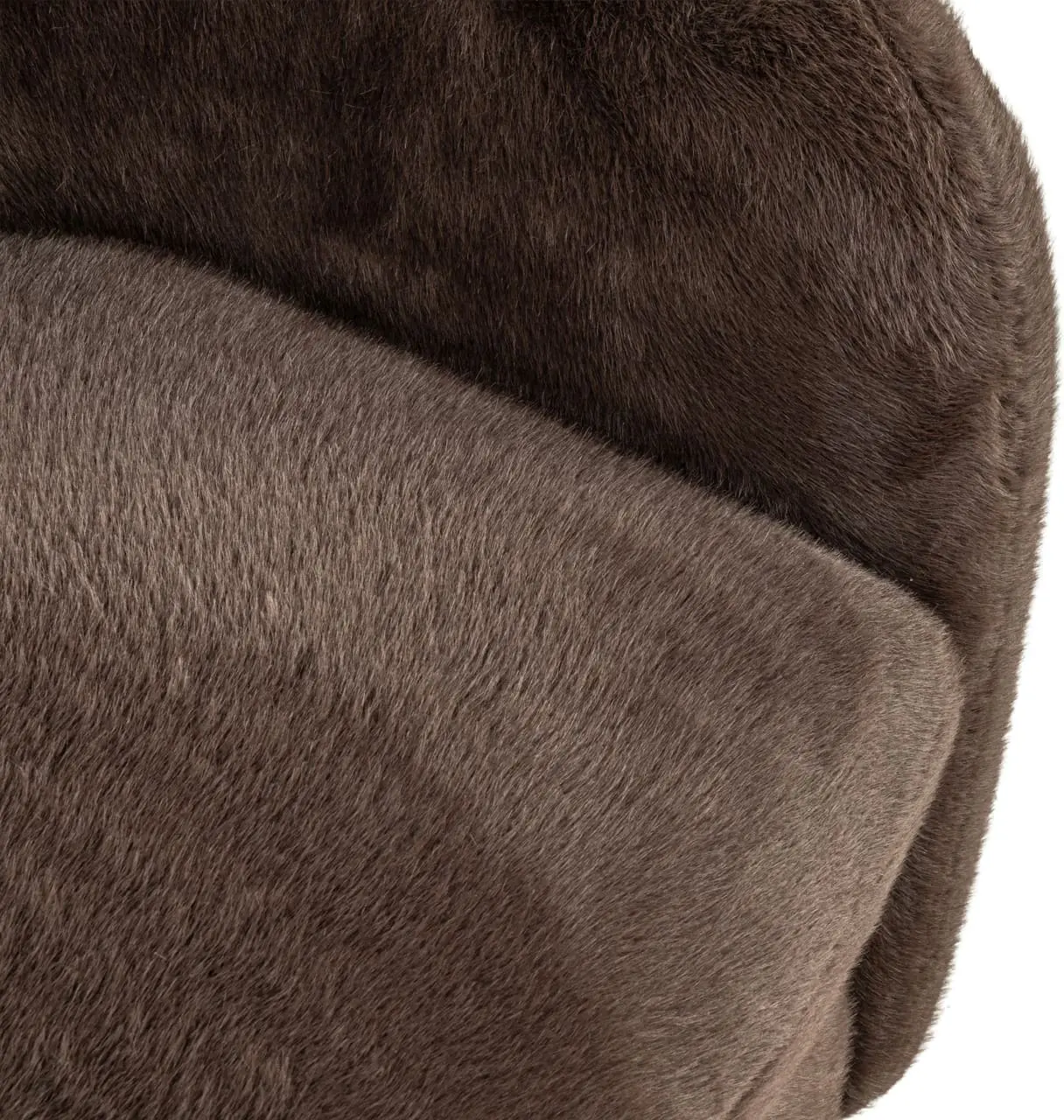 Richmond Interiors Lounge stoel Colmar chocolat fluffy swivel Bruin Eetkamerstoel