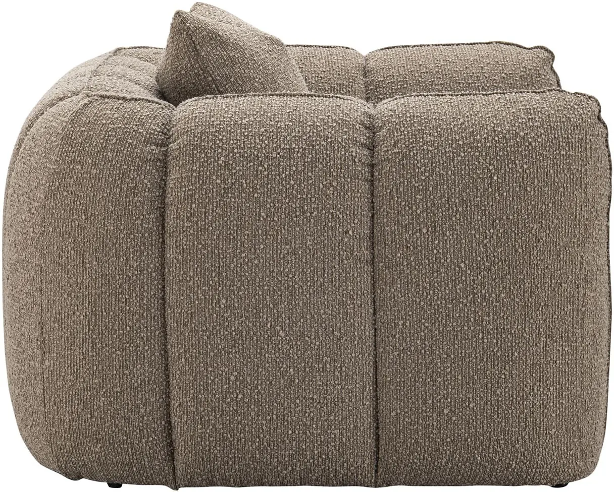 Richmond Interiors Lounge stoel Hogan mocca chunky fire retardant Eetkamerstoel