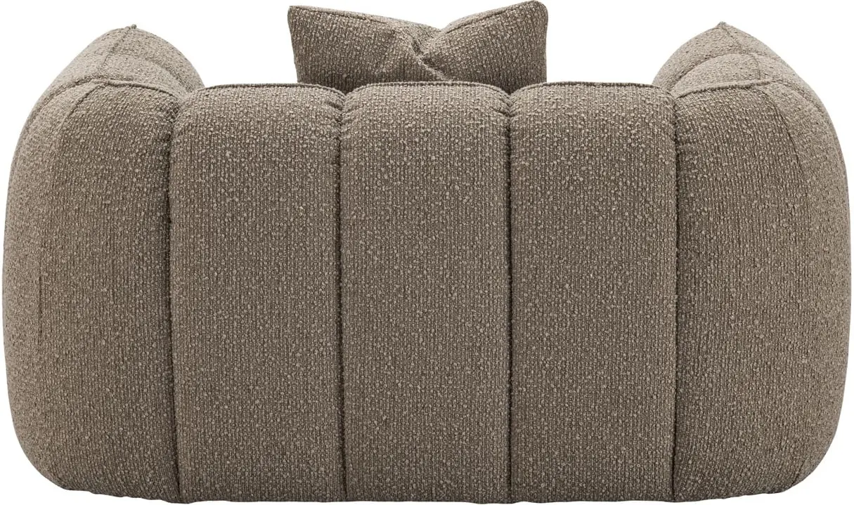 Richmond Interiors Lounge stoel Hogan mocca chunky fire retardant Eetkamerstoel