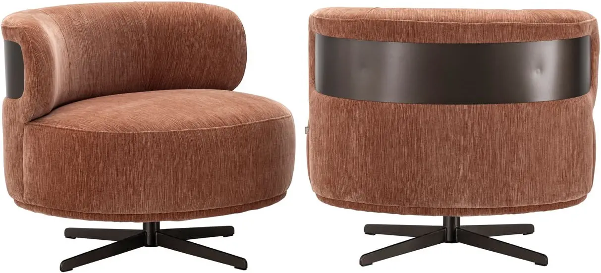 Richmond Interiors Lounge stoel Lauren be straight mocha mousse  Eetkamerstoel
