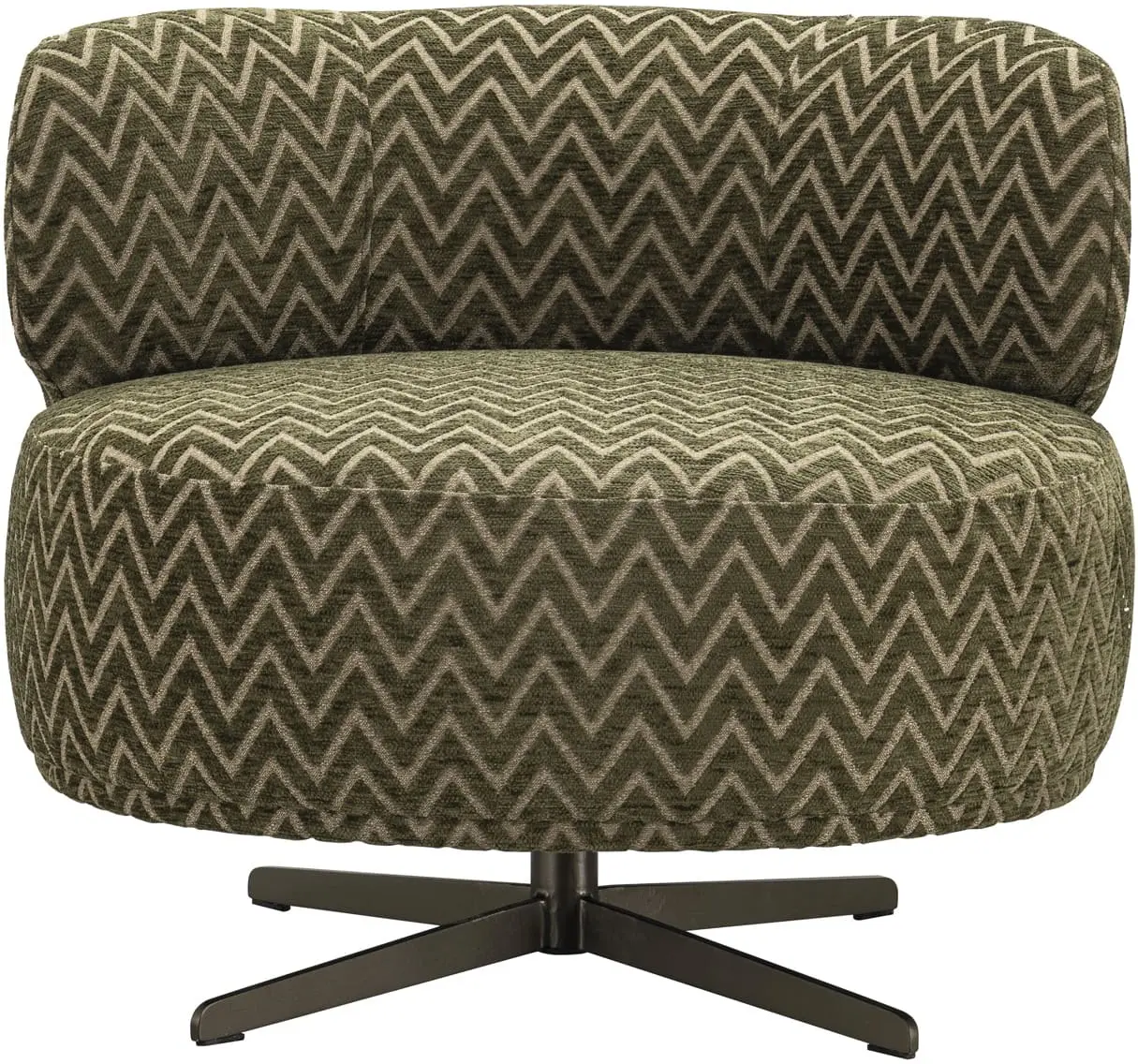 Richmond Interiors Lounge stoel Lauren moss chevron Eetkamerstoel