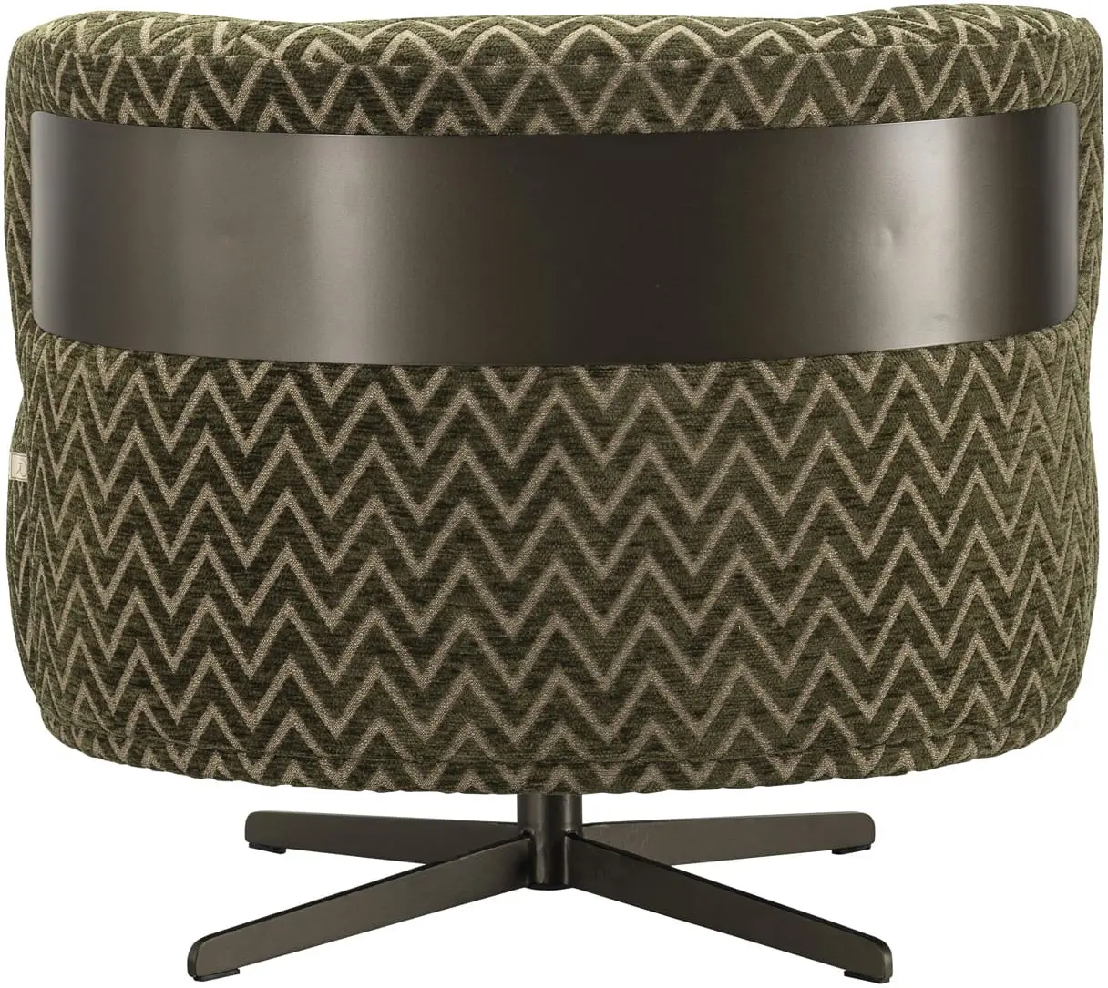 Richmond Interiors Lounge stoel Lauren moss chevron Eetkamerstoel