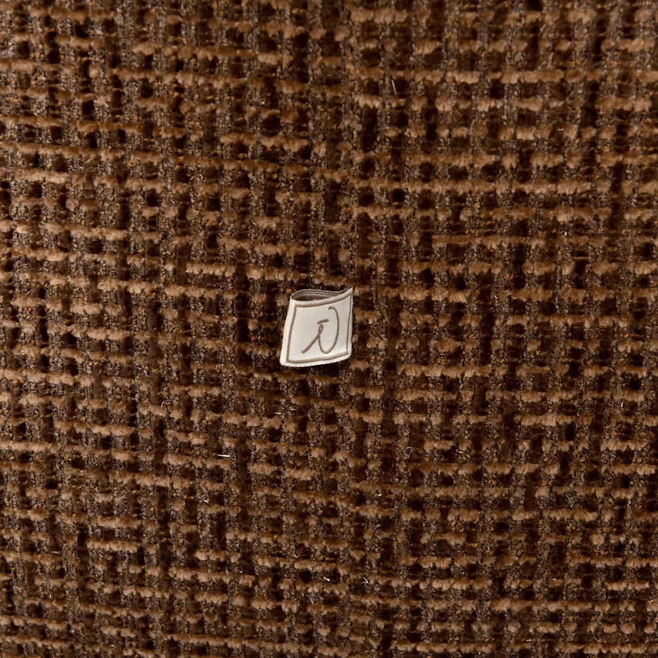 Richmond Interiors Lounge stoel Marina brown blockweave swivel fire retardant Bruin Eetkamerstoel