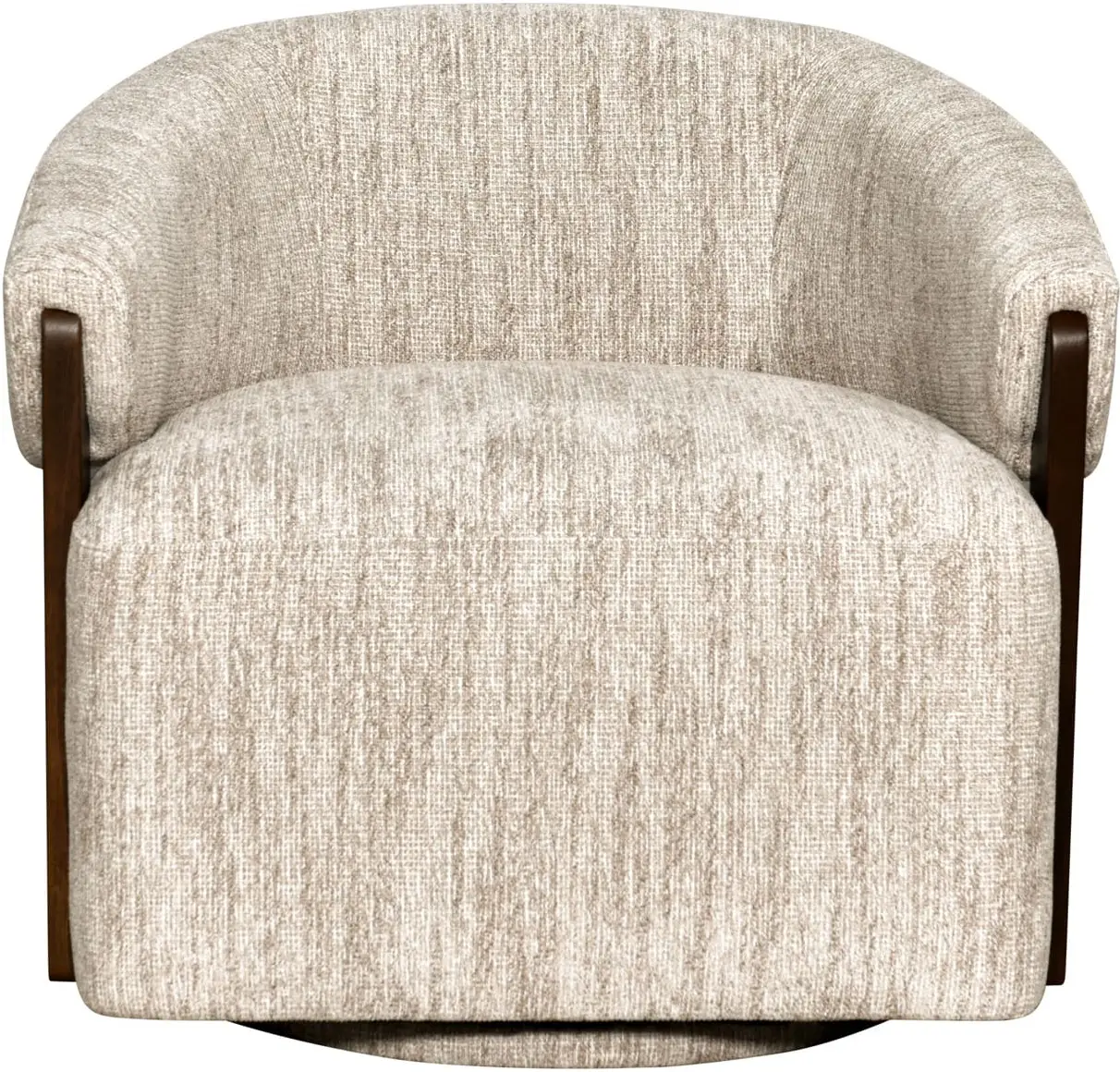 Richmond Interiors Lounge stoel Marina natural softweave swivel fire retardant Beige Eetkamerstoel