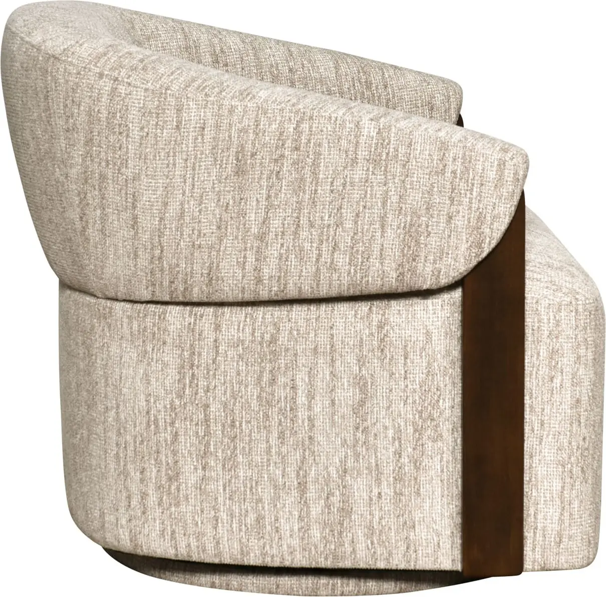 Richmond Interiors Lounge stoel Marina natural softweave swivel fire retardant Beige Eetkamerstoel
