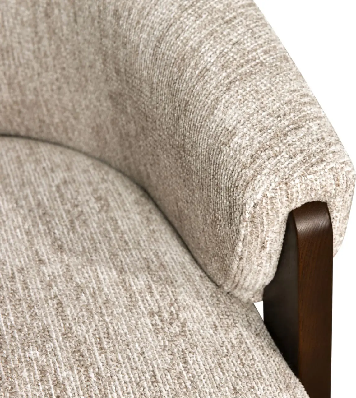 Richmond Interiors Lounge stoel Marina natural softweave swivel fire retardant Beige Eetkamerstoel