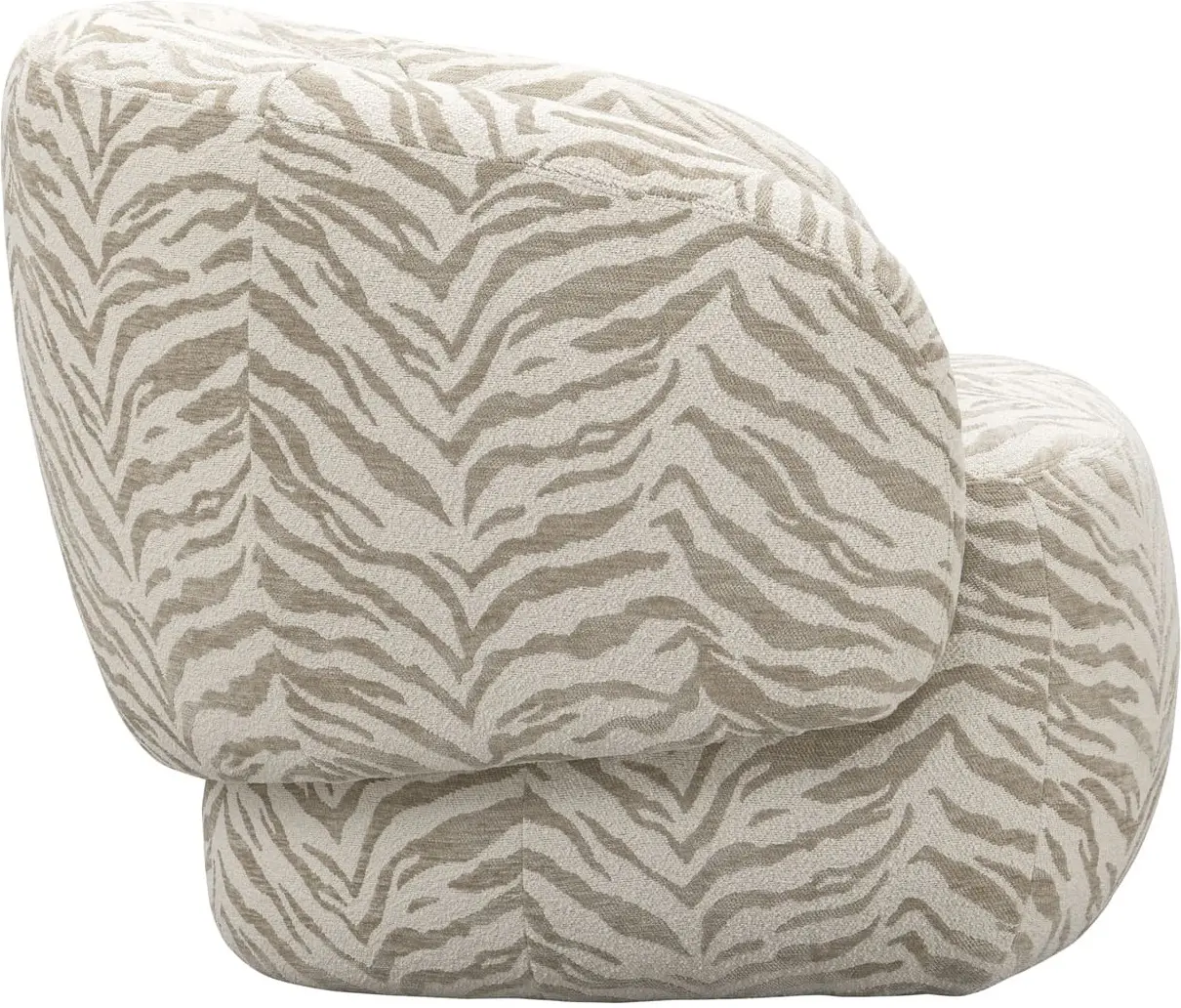 Richmond Interiors Lounge stoel Milano beige tiger Beige Eetkamerstoel