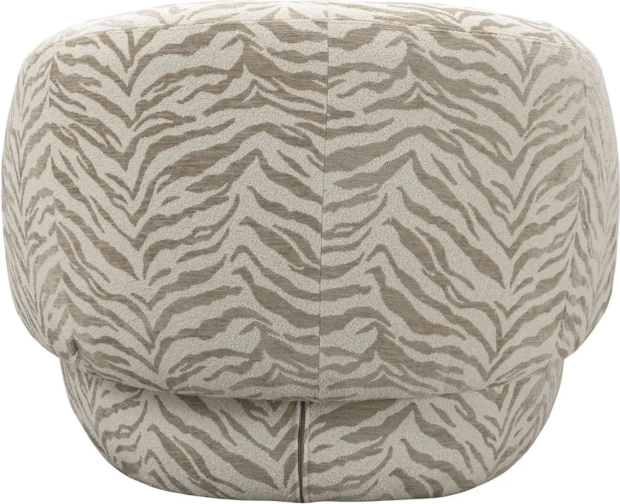 Richmond Interiors Lounge stoel Milano beige tiger Beige Eetkamerstoel