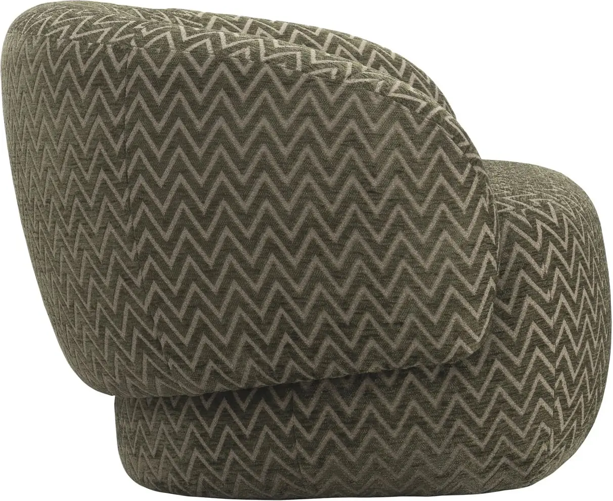 Richmond Interiors Lounge stoel Milano moss chevron Eetkamerstoel