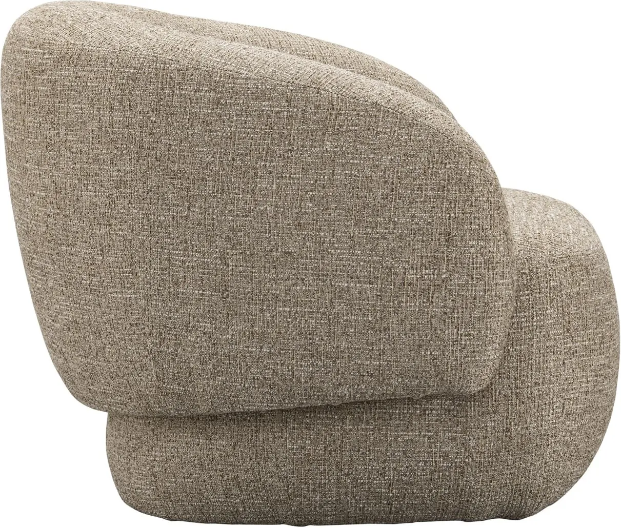 Richmond Interiors Lounge stoel Milano sand tweed fire retardant Beige Eetkamerstoel