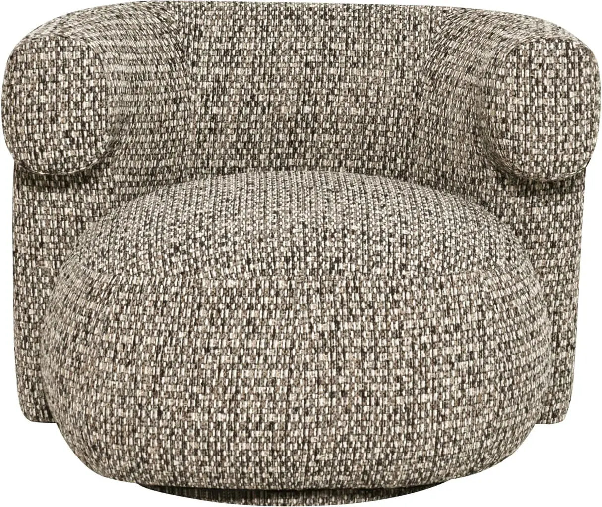 Richmond Interiors Lounge stoel Talley cobblestone swivel Taupe Eetkamerstoel