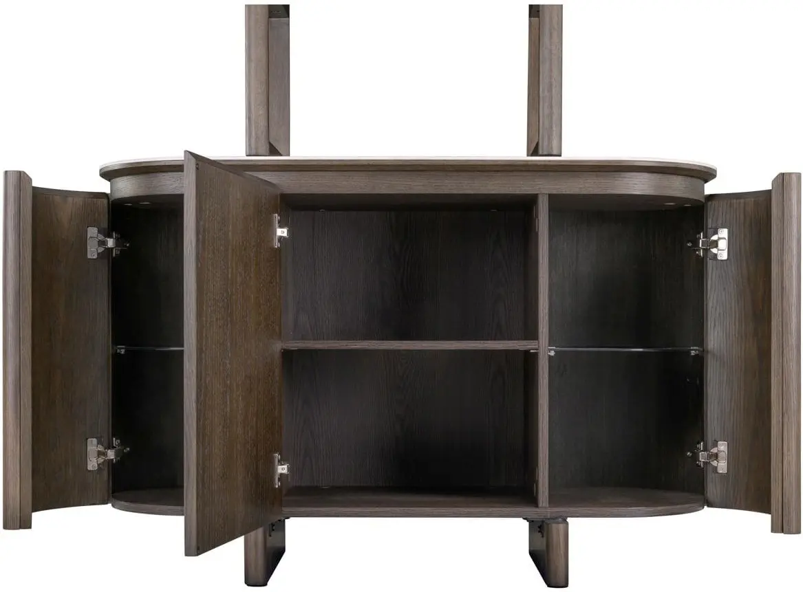 Richmond Interiors Wandkast Langford brown Bruin Wandkast|Kast