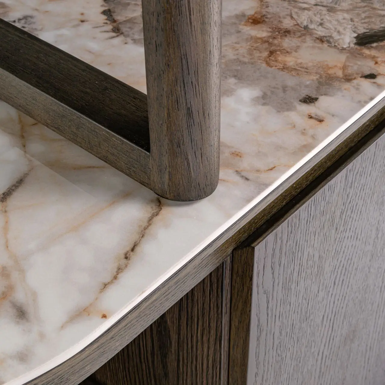 Richmond Interiors Wandkast Langford brown Bruin Wandkast|Kast