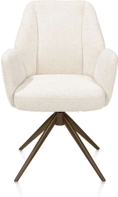 Xooon Baya arm sevilla turning syst stb - creme Beige|Wit Armstoel