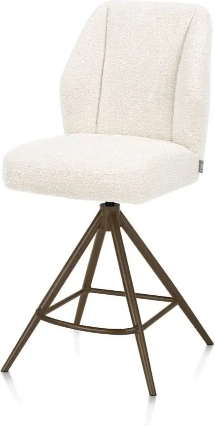 Xooon Baya bar sevilla turning syst stb - creme Beige|Wit Eetkamerstoel