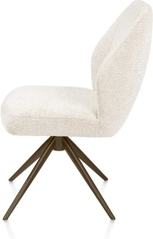 Xooon Baya dining sevilla turning syst stb - creme Beige|Wit Eetkamerstoel
