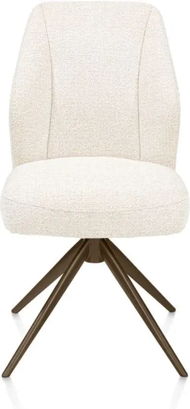 Xooon Baya dining sevilla turning syst stb - creme Beige|Wit Eetkamerstoel