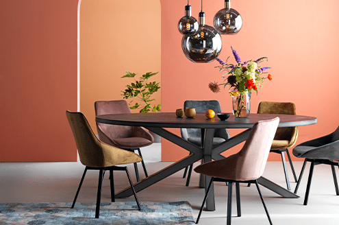 Eetkamerstoelen velvet
