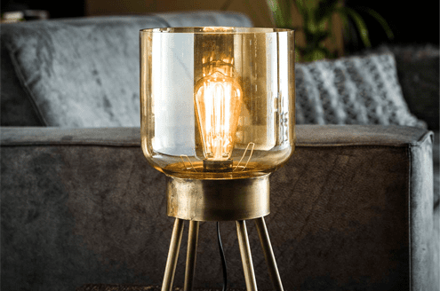 Sfeer tafellamp glas bullcraft