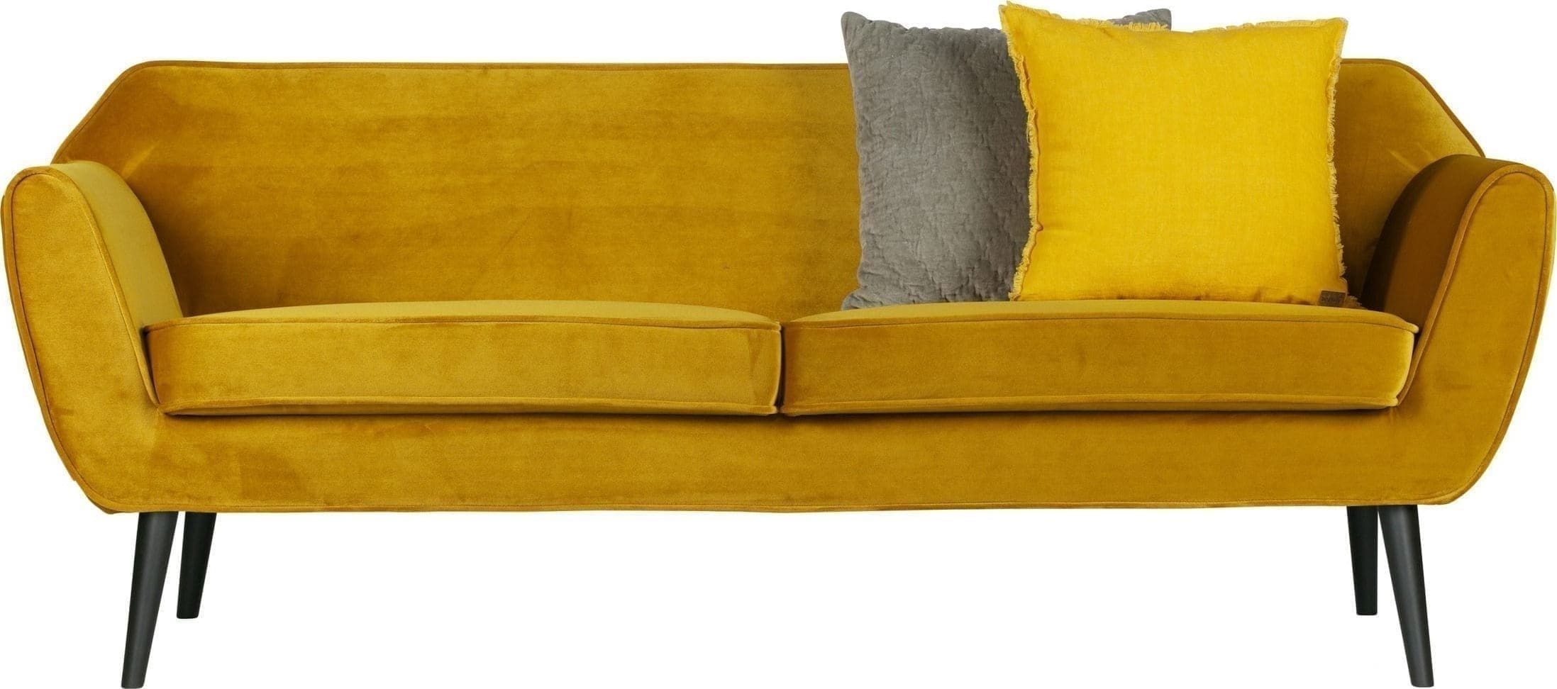 Rocco Sofa 187 Cm Fluweel - Oker - Afbeelding 2