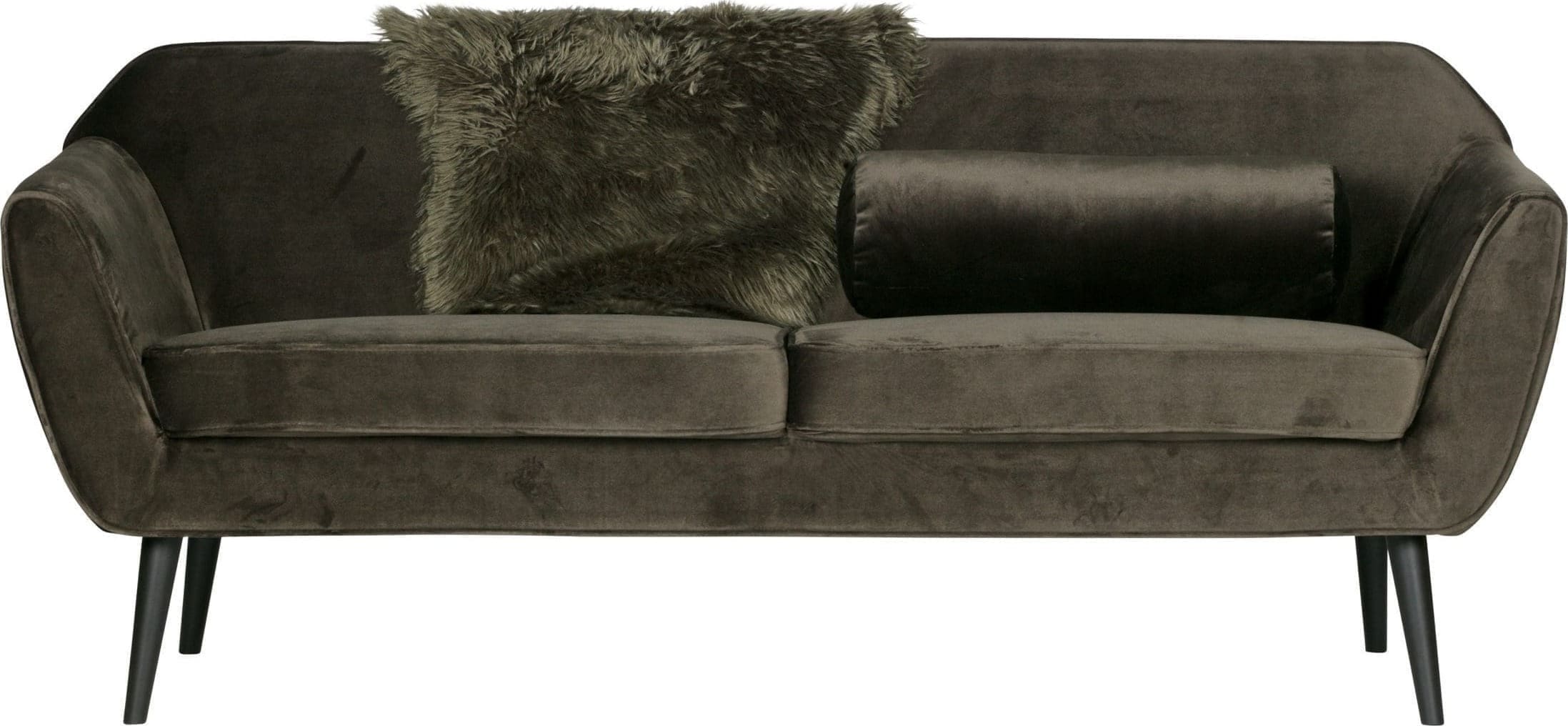 Rocco Sofa 187 Cm Fluweel - Warm Groen - Afbeelding 2